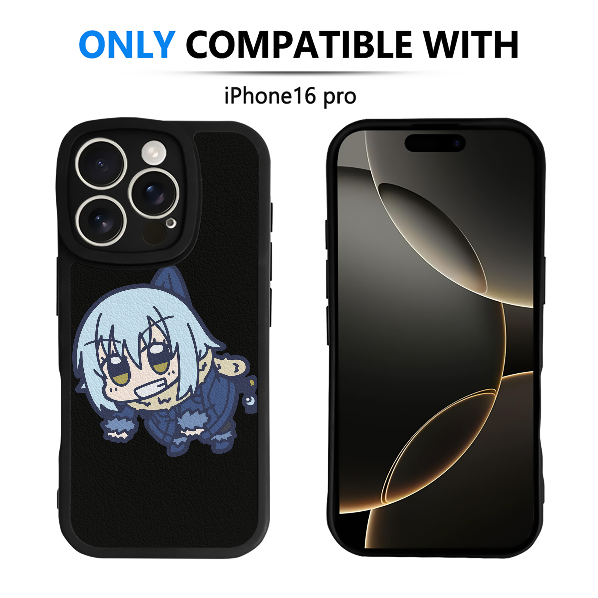 （画像用） 転スラ Regarding Reincarnated to Slime 【iPhone 16シリーズ対応】シリコンスマホケース（レザー調） 材質：シリコン